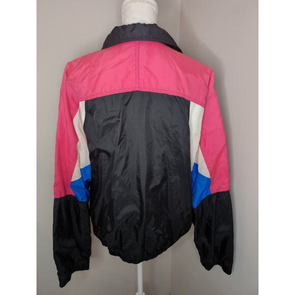 Vintage 90s Nike Spell Out Swoosh colorblock zip up track jacket lg - Picture 5 of 9